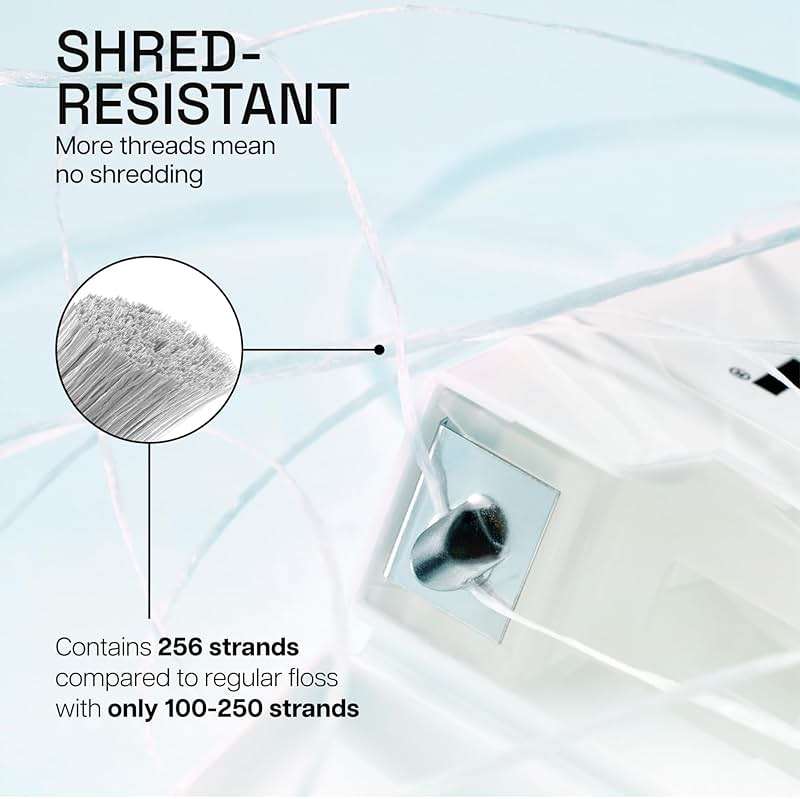 REACH Waxed Dental Floss,Unflavored, Plaque Remover for Teeth, Shred Resistant, Floss Slides Smoothly, Easy to Use, Waxed, Deep Cleaning Teeth, Oral Care, PFAS Free, for Adults & Kids, 1 Pack, 55 yd - Image 3