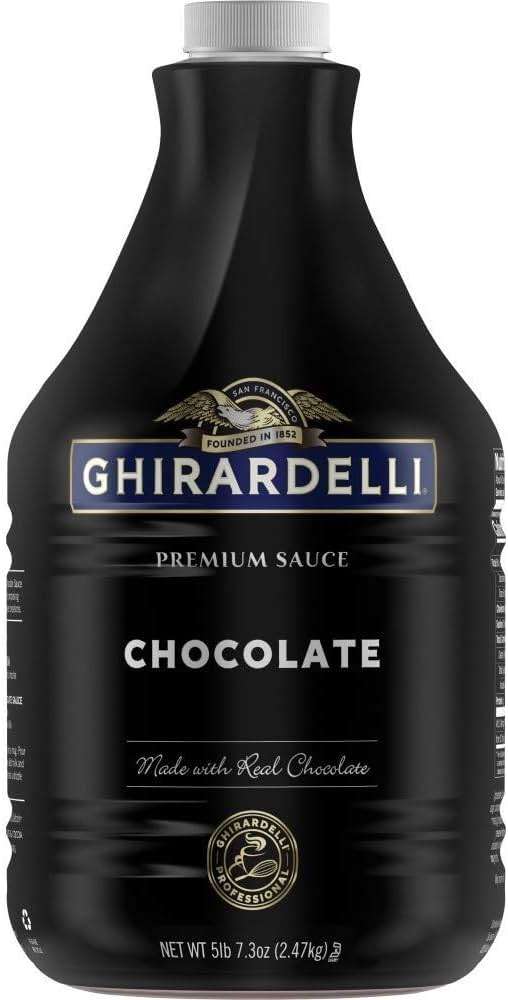 Ghirardelli premium sauce net wt 5 lb, 7.3 Oz, Chocolate, 87.3 Oz - Image 1