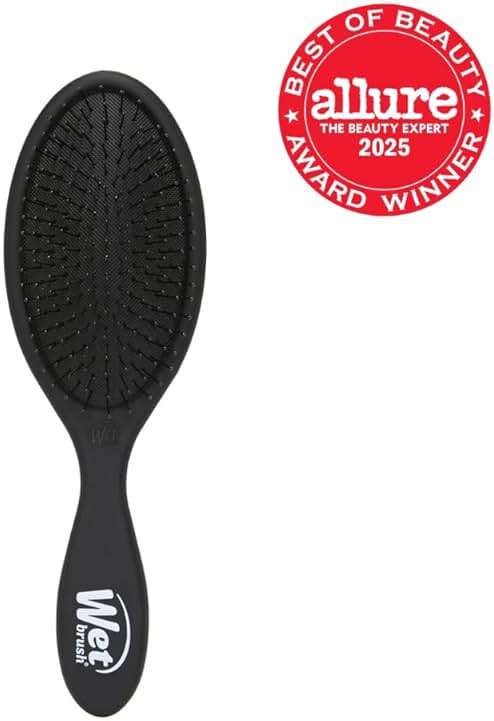 Wet Brush Original Detangling Hair Brush, Classic Black - Ultra-Soft IntelliFlex Bristles - Detangler Brush Glide Through Tangles With Ease For All- For Women, Men, Wet & Dry Hair - Image 2