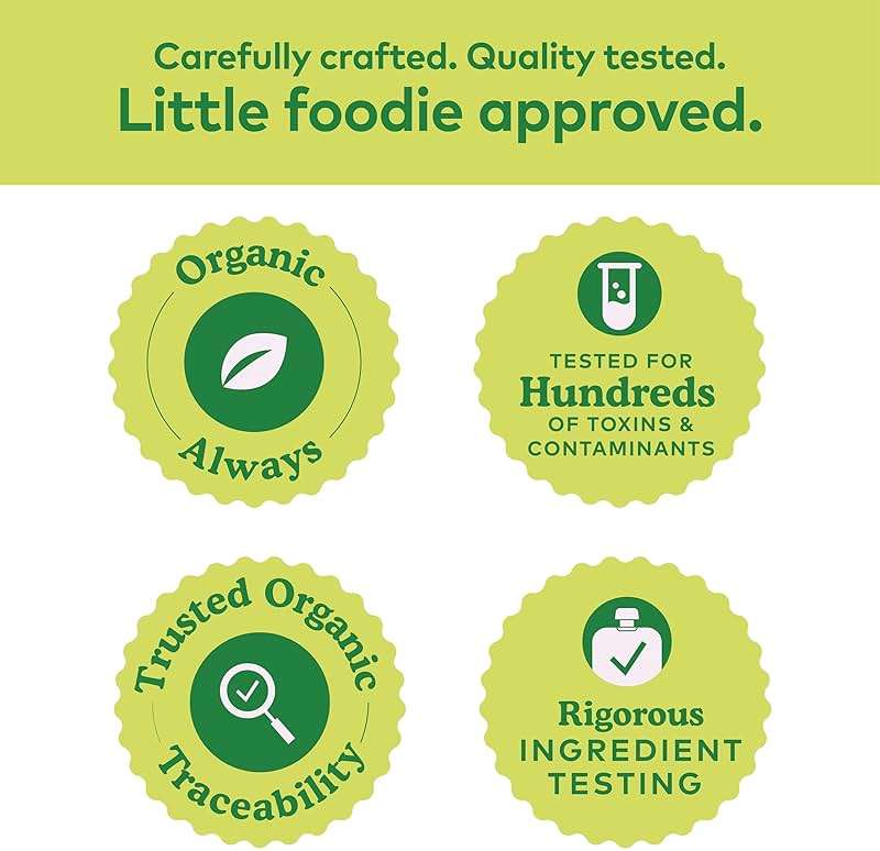 Plum Organics - 4+ Months Organic Baby Food Pouches - Just Punes - Non-GMO - Fruit & Veggie Blends On-The-Go Pouches for Baby & Toddler Meals - Quality Tested Ingredients - 3.5 oz (Pack Of 12) - Image 4