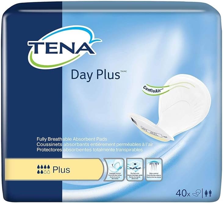 SCA Special (Pack of 2) Tena Pad Day Plus - 40 per Pack - Personal Care 62618 - Product Image