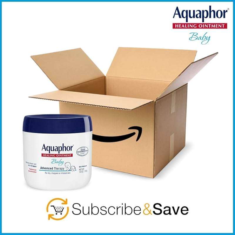 Aquaphor Baby Healing Ointment Advanced Therapy Skin Protectant for Chapped or Dry Skin, Drool Rash and Diaper Rash Ointment, 14 Oz Jar - Image 5