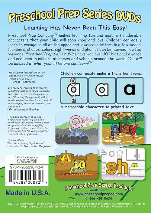 Preschool Prep Series Collection - 10 DVD Boxed Set (Meet the Letters, Meet the Numbers, Meet the Shapes, Meet the Colors, Meet the Sight Words 1, 2 & 3, Meet the Phonics - Letter Sounds, Digraphs & Blends - Image 2
