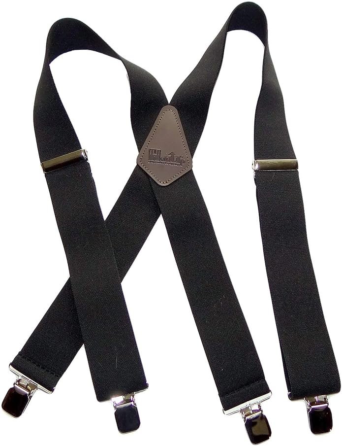 Hold-Up Suspender Co. Holdup 2" Wide Contractor Suspenders for Men with Patented No-slip metal clip. - Product Image
