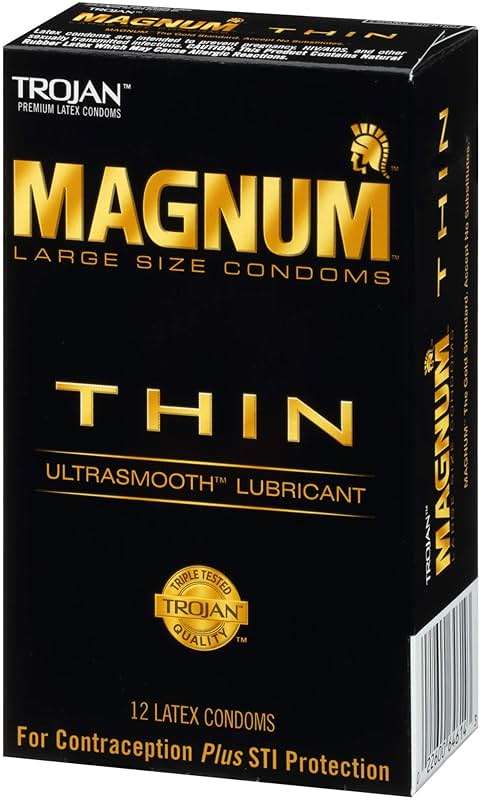 TROJAN Magnum Thin Condoms, Large Size Lubricated Magnum Condoms, 12 Count - Image 13