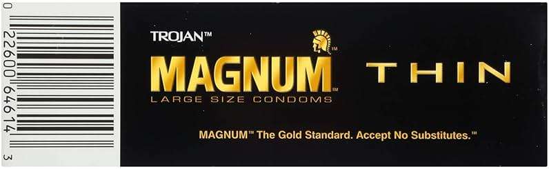 TROJAN Magnum Thin Condoms, Large Size Lubricated Magnum Condoms, 12 Count - Image 15