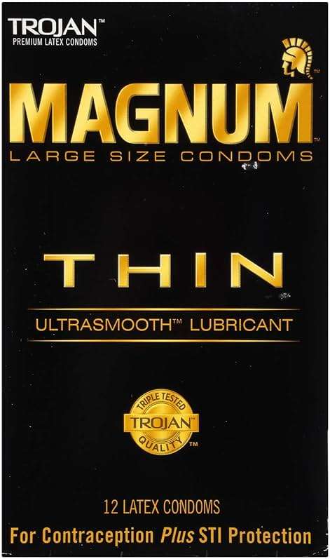 TROJAN Magnum Thin Condoms, Large Size Lubricated Magnum Condoms, 12 Count - Image 10