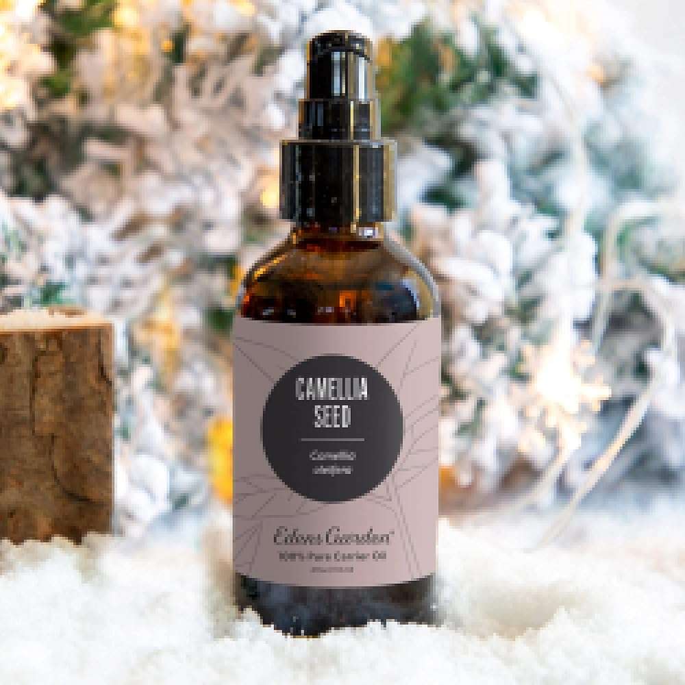 Edens Garden Camellia Seed Carrier Oil- 100% Pure Premium Cold Pressed & Hexane Free, Natural Moisturizer for Face, Skin, Hair, Scalp & Nail Care, Diluting Essential Oils & Massage 118 ml (4 fl oz) - Image 2