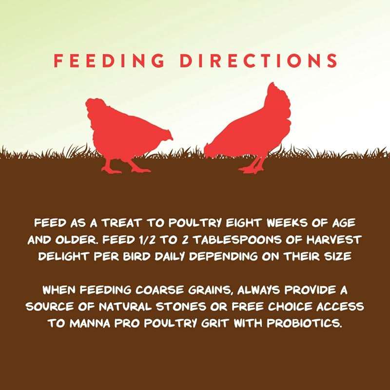 Manna Pro Harvest Delight Poultry Treat, Whole Grain & Seed Mix with Fruits & Vegetables, 14% Protein Snack for Chickens, Ducks & Mixed Flocks, 2.25 lb - Image 7