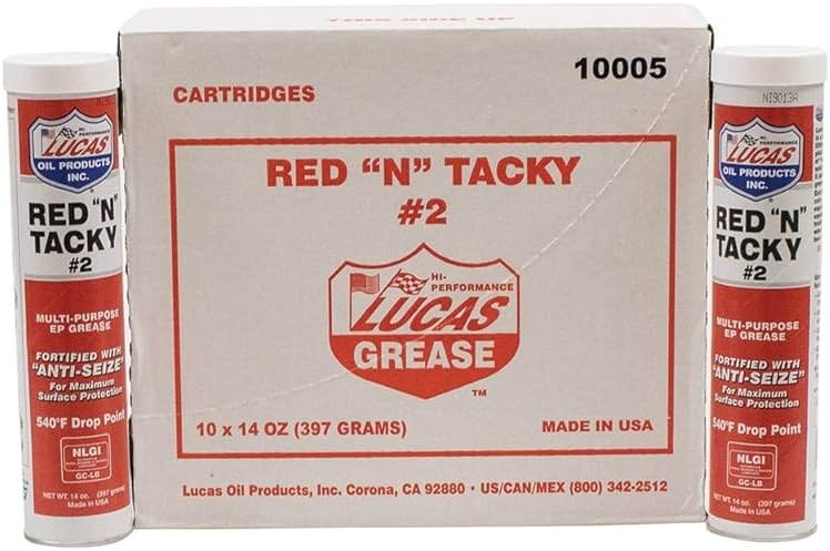 Stens Lucas Oil Red N Tacky Grease, (10 Pack) - Product Image