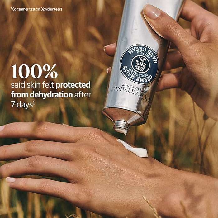 L'OCCITANE 20% Organic Shea Butter Hand Cream, Nourishes & Protects Dry Hands, Fast-Absorbing, Non-Greasy, Leaves Skin Moisturized & Soft, Vegan - Image 4