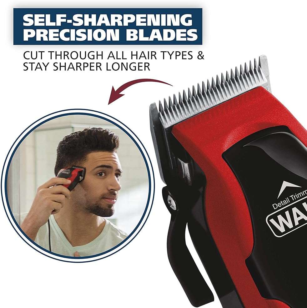 Wahl USA Clip ‘N Trim 2 in 1 Corded Hair Clipper with Pop Up Trimmer Kit, The Perfect Hair Clippers for Men’s Haircuts and Long Beard Touch Up Grooming – 79900-1501P - Image 5