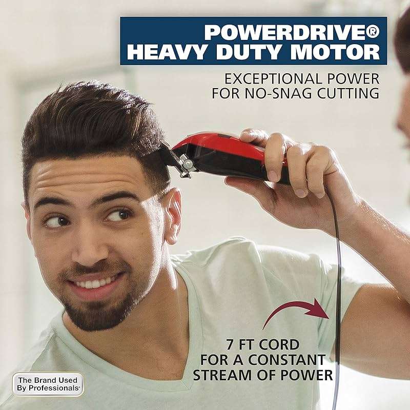 Wahl USA Clip ‘N Trim 2 in 1 Corded Hair Clipper with Pop Up Trimmer Kit, The Perfect Hair Clippers for Men’s Haircuts and Long Beard Touch Up Grooming – 79900-1501P - Image 6