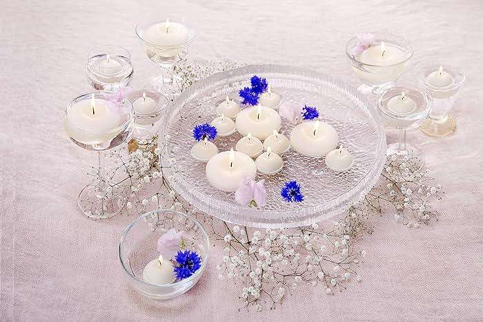Bolsius White Floating Candles 1.75 Inch, 20 Pack Candle Set – 4,5 Hours Burn Time – Premium European Quality – Smokeless & Dripless Smooth Flame – 100% Cotton Wick – Beach, Wedding, & Party Accessory - Image 6