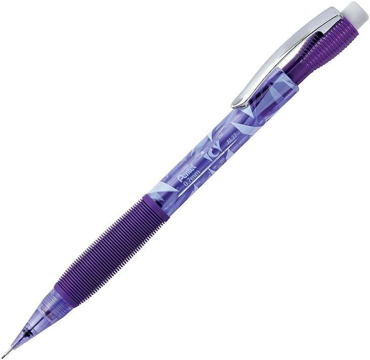 Pentel Icy Razzle-Dazzle Mechanical Pencil, (0.7mm), Assorted Barrels, Color May Vary, Pack of 12 (AL27RDBP12M) - Image 2