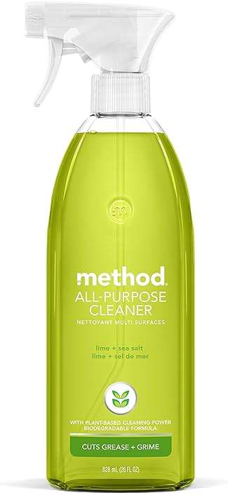 Method All-Purpose Cleaner Spray, Lime + Sea Salt - Cuts Grease & Grime on Counters, Glass, Sealed Wood & Floors, for Kitchen & Bathroom, 28 fl oz - Image 1