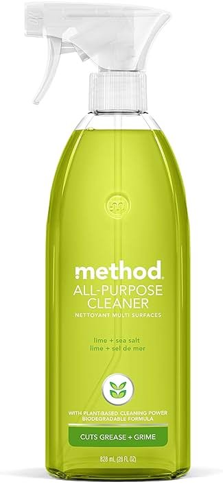 Method All-Purpose Cleaner Spray, Lime + Sea Salt - Cuts Grease & Grime on Counters, Glass, Sealed Wood & Floors, for Kitchen & Bathroom, 28 fl oz - Product Image