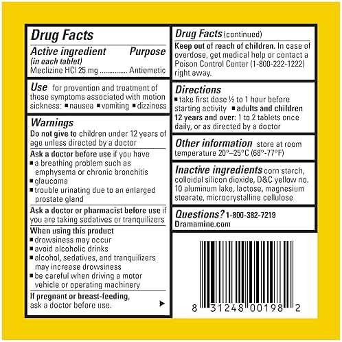 Dramamine Motion Sickness Less Drowsy, Travel Vial, Multicolor, 8 Count - Image 5