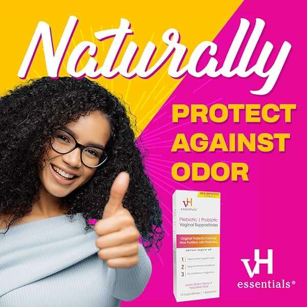 vH essentials Prebiotic pH Balanced Vaginal Suppositories, Naturally Protect Against Odor, 15 Count Box - Image 3
