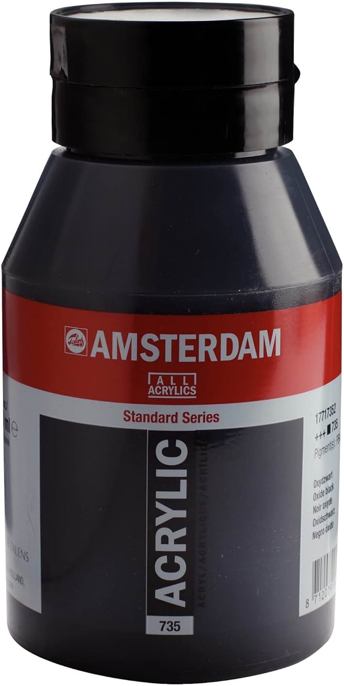 Amsterdam Standard Series Acrylic Jar 1000ml Oxide Black 735 (17717352) - Product Image