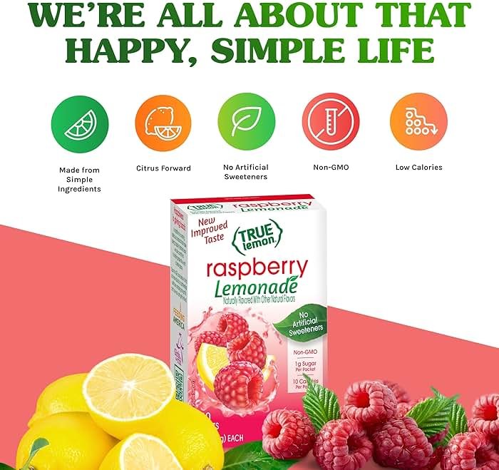 True Lemon Raspberry Lemonade 30 ct - Product Image
