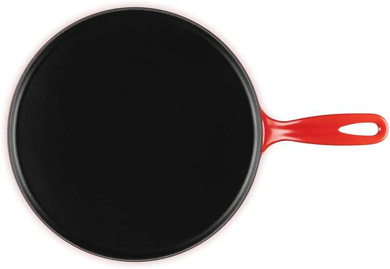 Le Creuset Enameled Cast Iron Traditional Round Crepe Pan, 10.25", Cerise - Image 5