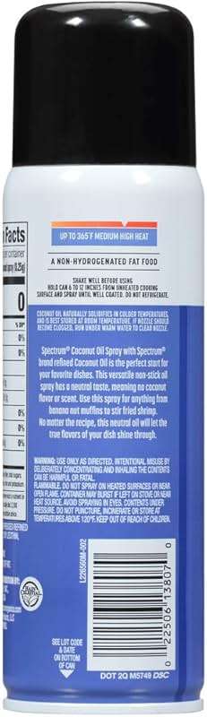 Spectrum Naturals Coconut Spray Oil, 6 fl oz - Image 5