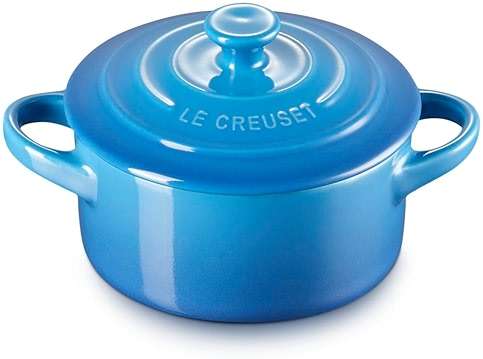 Le Creuset Stoneware Mini Round Cocotte, 8 oz., Marseille - Image 1