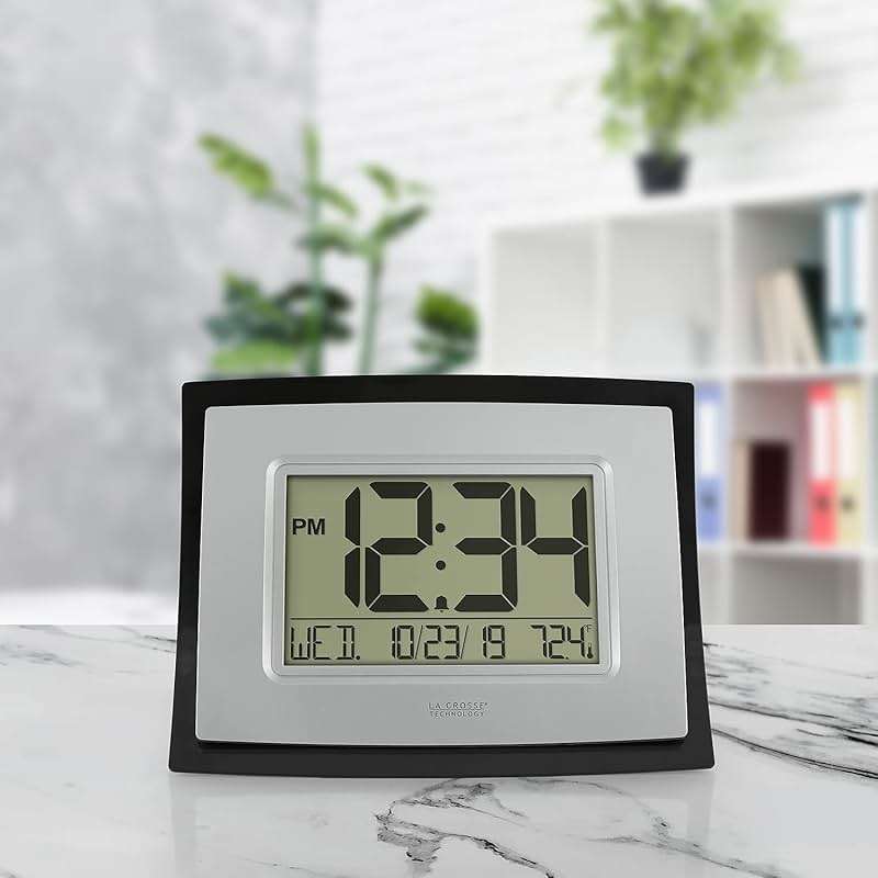 La Crosse Technology Wall/Table Clock, 6.85-inch H x 8.66-inch W x 0.95-inch D (WT-8002U) (WT-8002U-INT) - Image 2