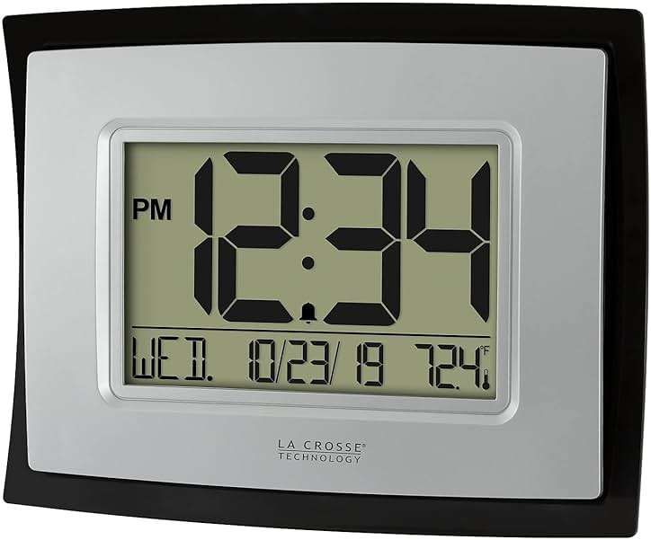 La Crosse Technology Wall/Table Clock, 6.85-inch H x 8.66-inch W x 0.95-inch D (WT-8002U) (WT-8002U-INT) - Image 4