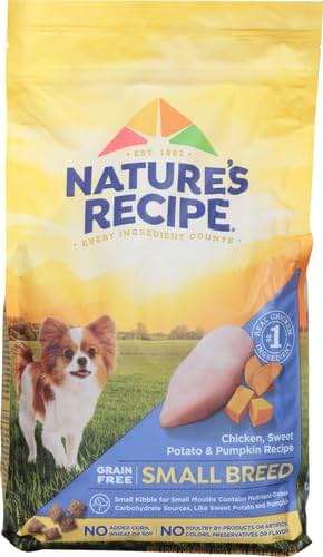 Nature's Recipe Grain Free Small Breed Dry Dog Food, Chicken, Sweet Potato & Pumpkin Recipe, 4 lb. Bag - Image 2