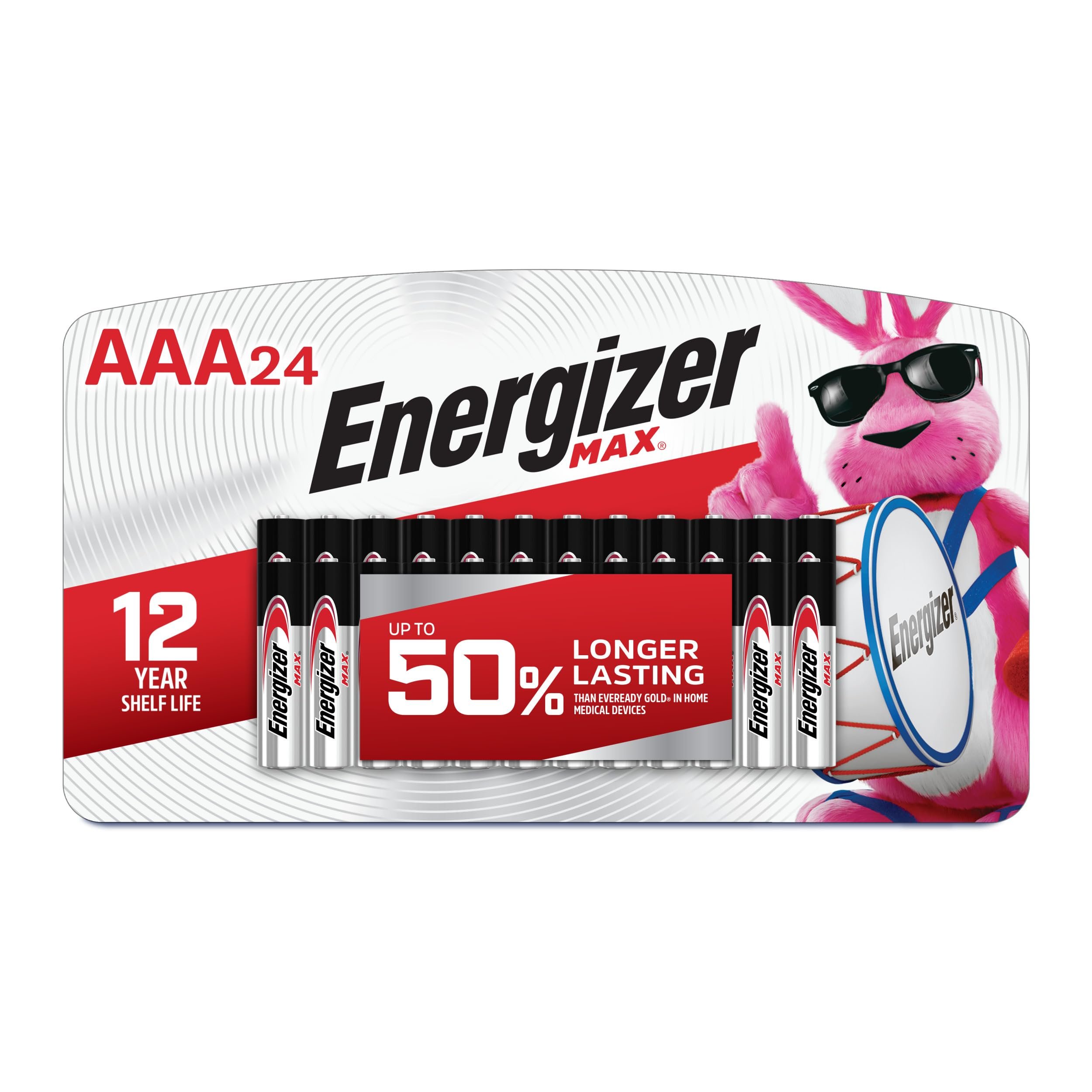 Energizer MAX AAA Batteries (24 Pack), Triple A Alkaline Batteries - Product Image