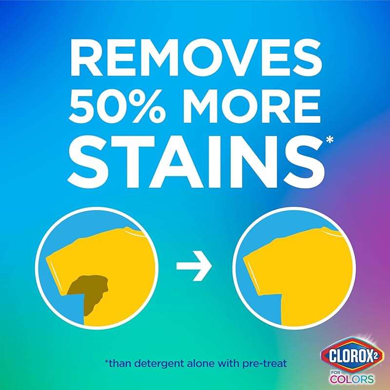 CLOROX 2 for Colors - Stain Remover and Color Brightener Packs, 40 Count (Packaging May Vary) - Image 4