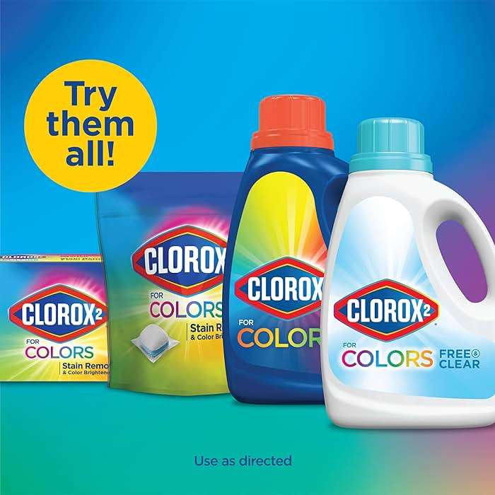 CLOROX 2 for Colors - Stain Remover and Color Brightener Packs, 40 Count (Packaging May Vary) - Image 7