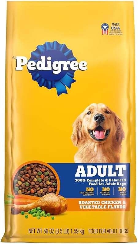 Pedigree Adult Dry Dog Food, Complete Nutrition, Roasted Chicken & Vegetable Flavor, 3.5 lb. Bag - Image 1