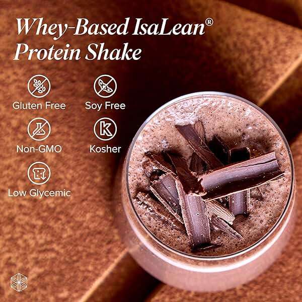 IsaLean Protein Shake - Complete Nutrition for Maintaining Healthy Weight & Lean Muscle Growth Enhanced with MCT Oil - 24 Vitamins & Minerals - 28.1 oz - 14 Meal Canister - Creamy Chocolate - Image 3