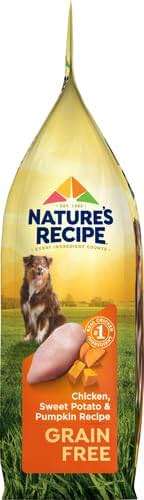 Nature's Recipe Grain Free Chicken, Sweet Potato & Pumpkin Recipe Dry Dog Food, 4 lb. Bag - Image 12