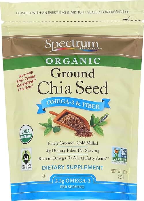 Spectrum Essentials Organic Ground Chia Seed, 10 oz - Product Image