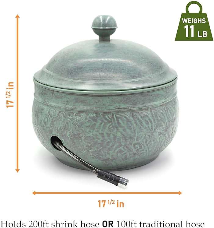 Key West Hose Pot with Lid - Blue Verde by Good Directions - Image 3