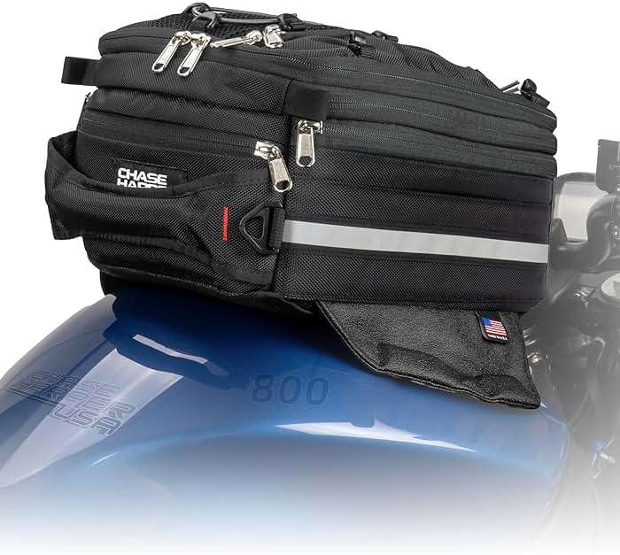 Chase Harper USA 800 Magnetic Tank Bag - Water-Resistant, Tear-Resistant, Industrial Grade Ballistic Nylon with Anti-Scratch Rubberized Polymer Bottom and Super Strong Neodymium Magnets - Image 2