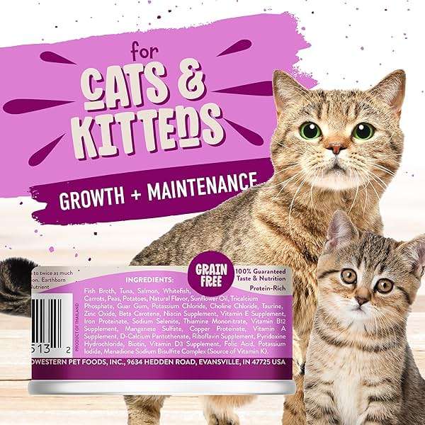 Earthborn Holistic Harbor Harvest Grain-Free Moist Cat Food 5.5 oz. Can - Image 2