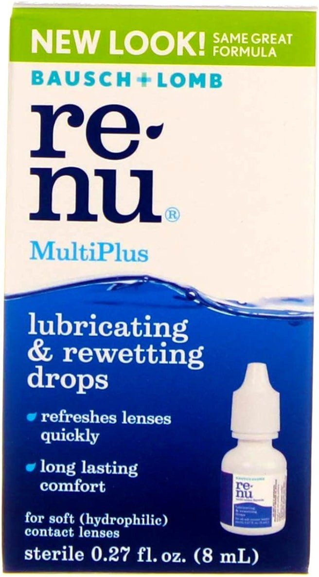 Bausch & Lomb ReNu MultiPlus Lubricating and Rewetting Drops 0.27 oz (Pack of 5) - Product Image