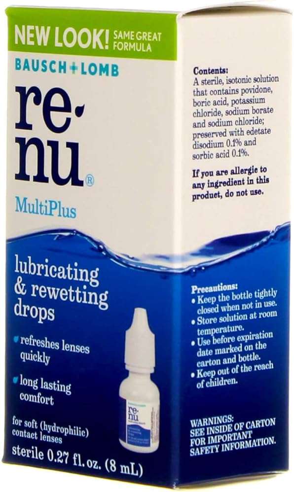 Bausch & Lomb ReNu MultiPlus Lubricating and Rewetting Drops 0.27 oz (Pack of 5) - Image 5