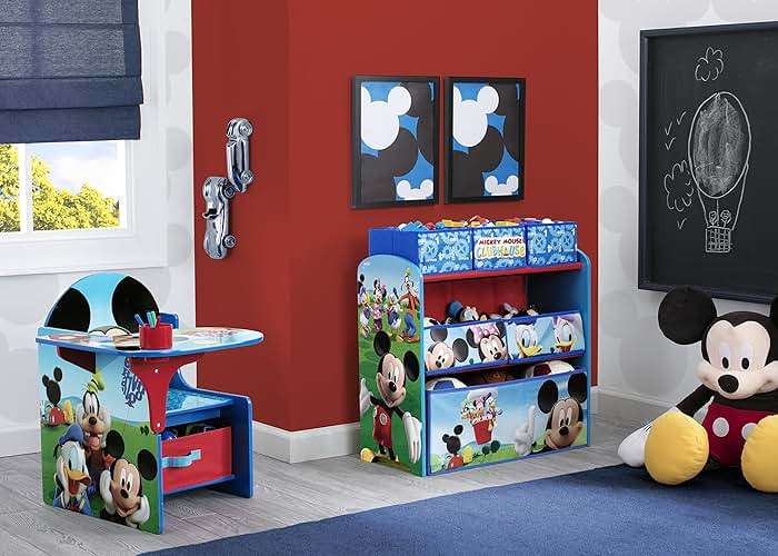 Delta Children Chair Desk With Storage Bin, Disney Mickey Mouse - Image 2