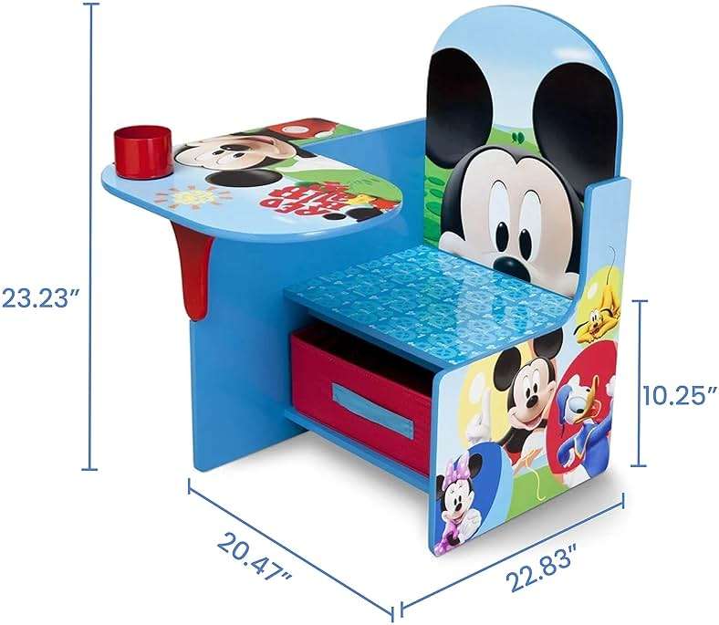 Delta Children Chair Desk With Storage Bin, Disney Mickey Mouse - Image 3