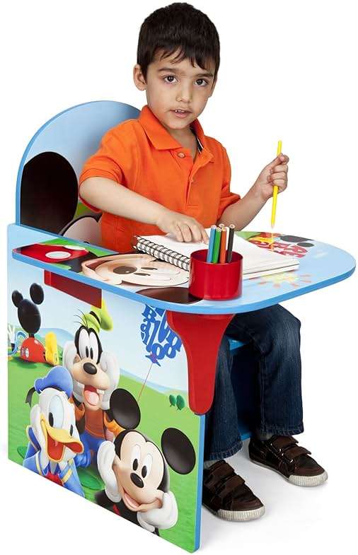 Delta Children Chair Desk With Storage Bin, Disney Mickey Mouse - Image 4