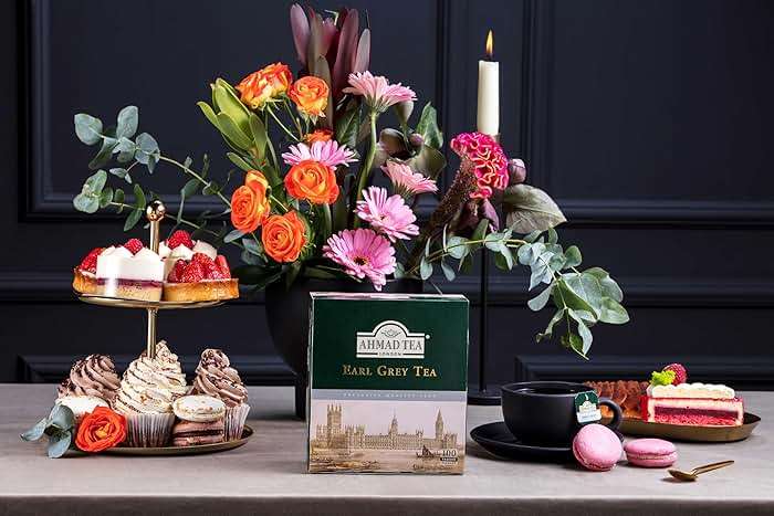 Ahmad Tea Earl Grey Tea, Tagged Teabags without envelopes, 100 Count - Image 5