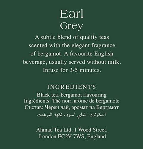 Ahmad Tea Earl Grey Tea, Tagged Teabags without envelopes, 100 Count - Image 7