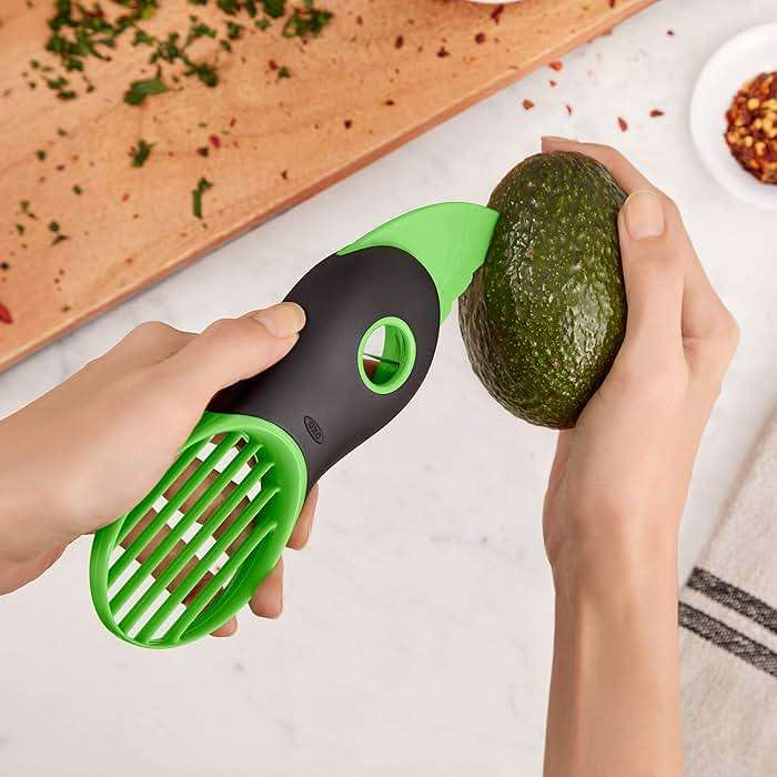 OXO Good Grips 3-in-1 Avocado Slicer - Green - Image 2