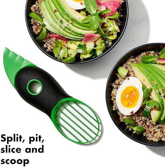 OXO Good Grips 3-in-1 Avocado Slicer - Green - Image 4